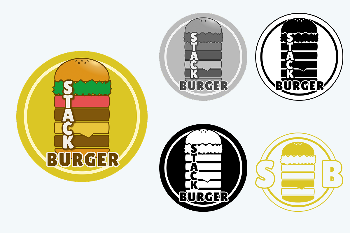ハンバーガーショップロゴ